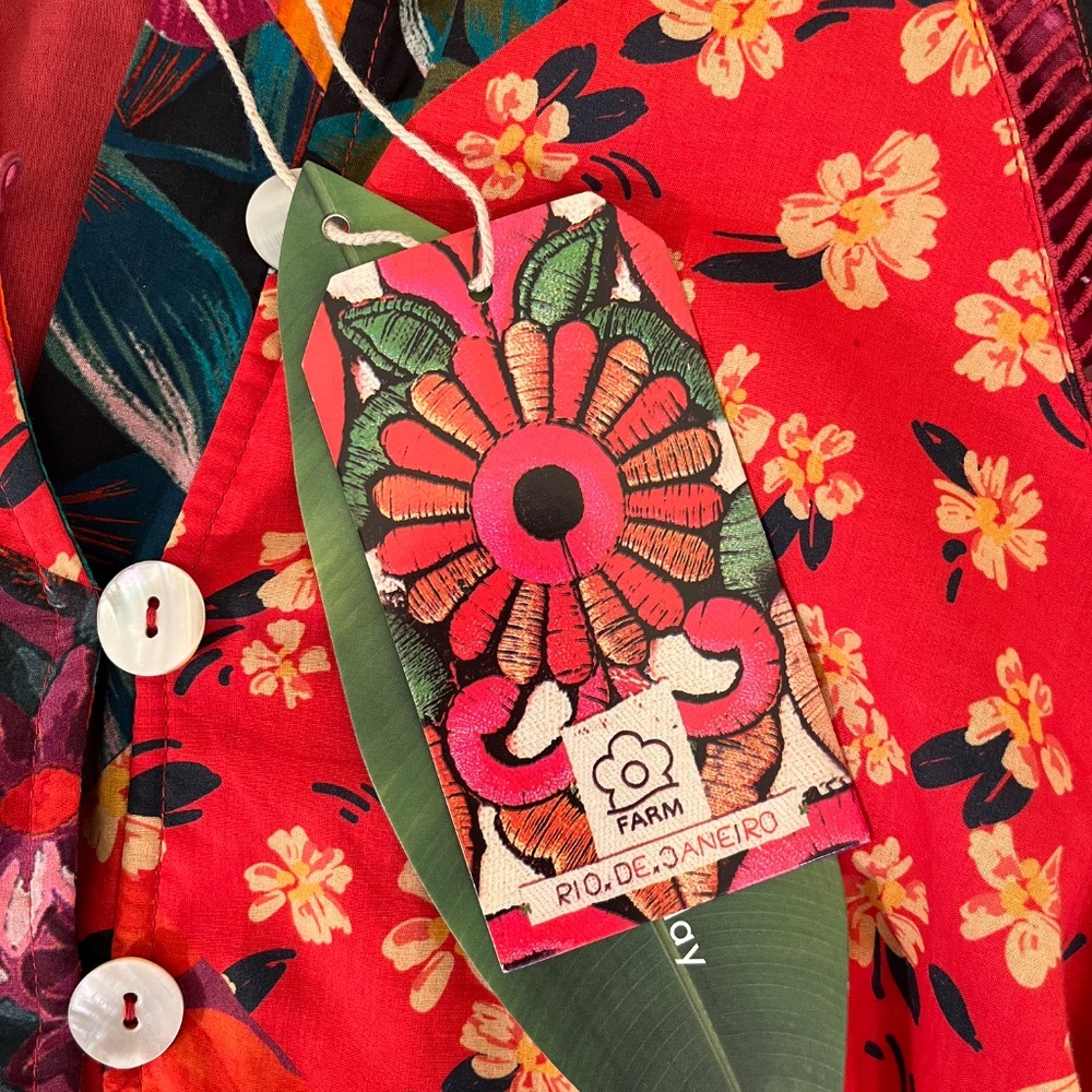 Farm Rio “Mini dress in Floral" NWT - Picture 3 of 11